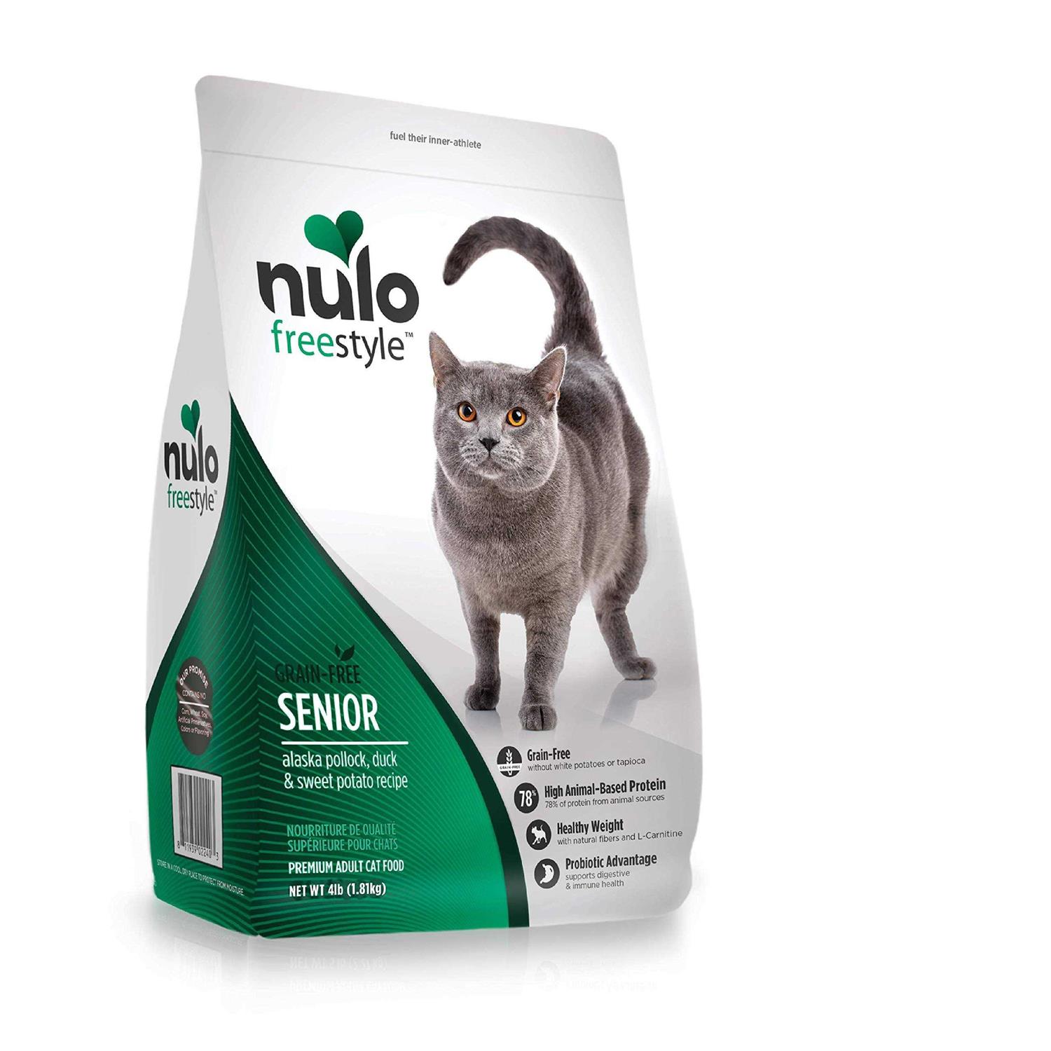 Nulo Freestyle Senior Dry Cat Food Alaska Pollock - Healthber