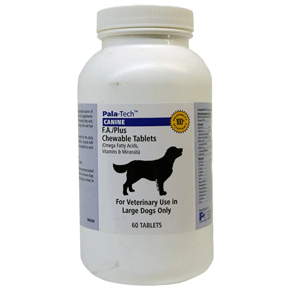 Pala-Tech Canine F.A./Plus For Dogs, 60 Ct - Healthber