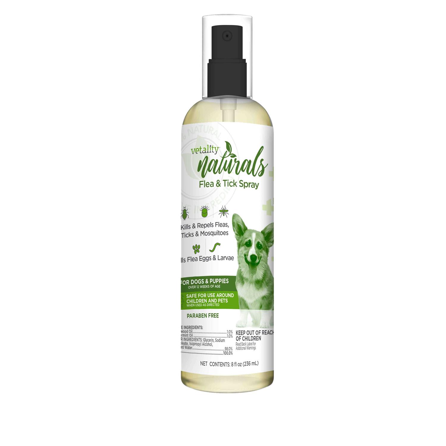 Vetality Naturals Flea & Tick Spray for Dogs - Healthber