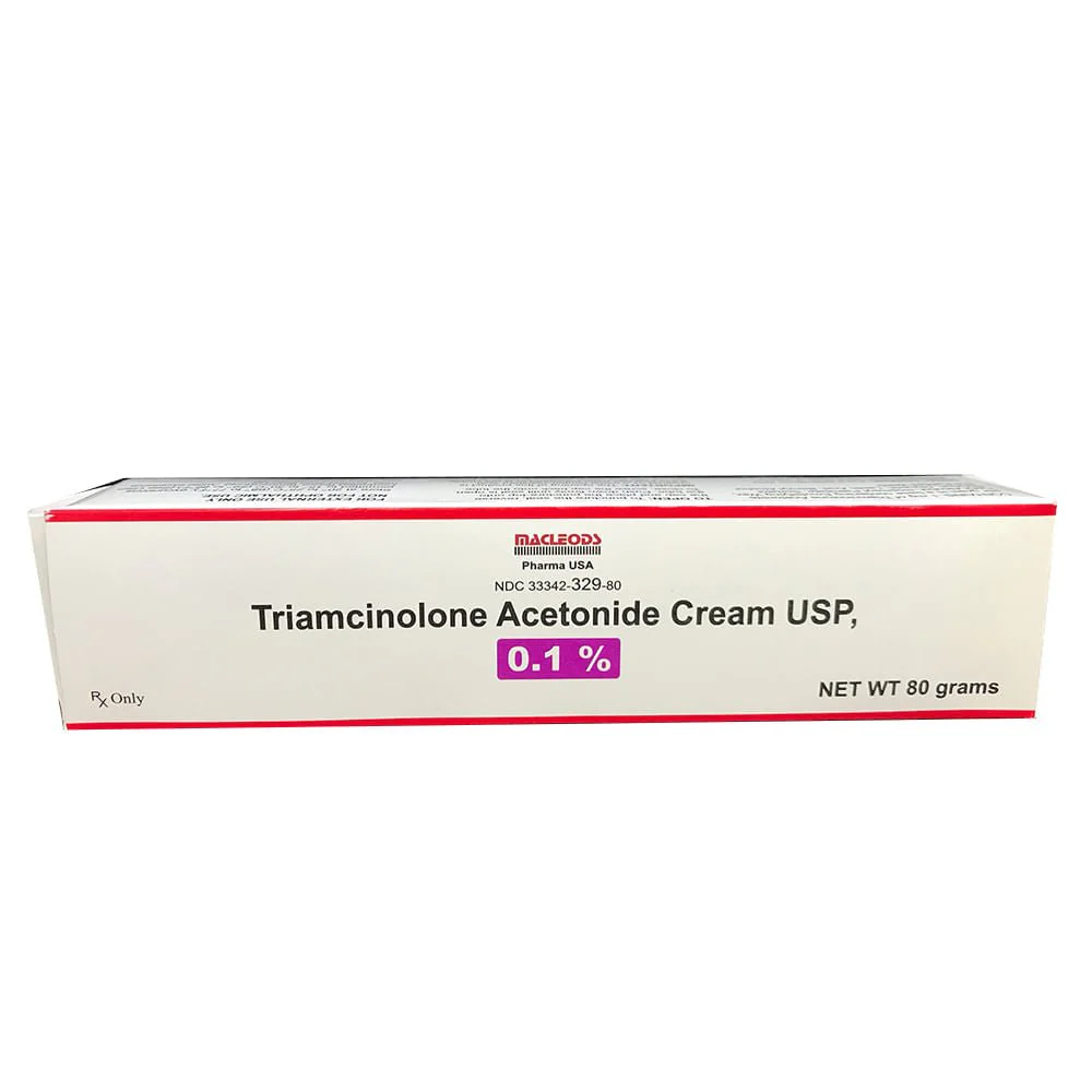 Rx 0.1% Triamcinolone Acetonide Cream (Generic) for Dogs & Cats, 80 gm Tube - Healthber