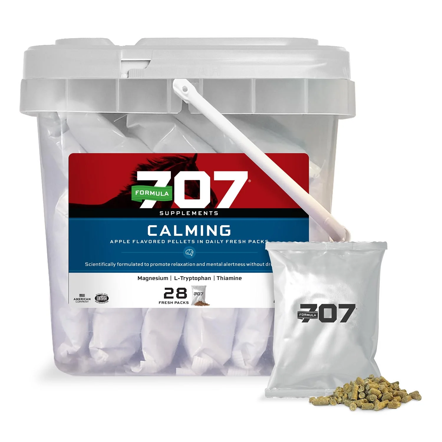 Formula 707 Calming Daily Fresh Packs Horse Supplement - Healthber