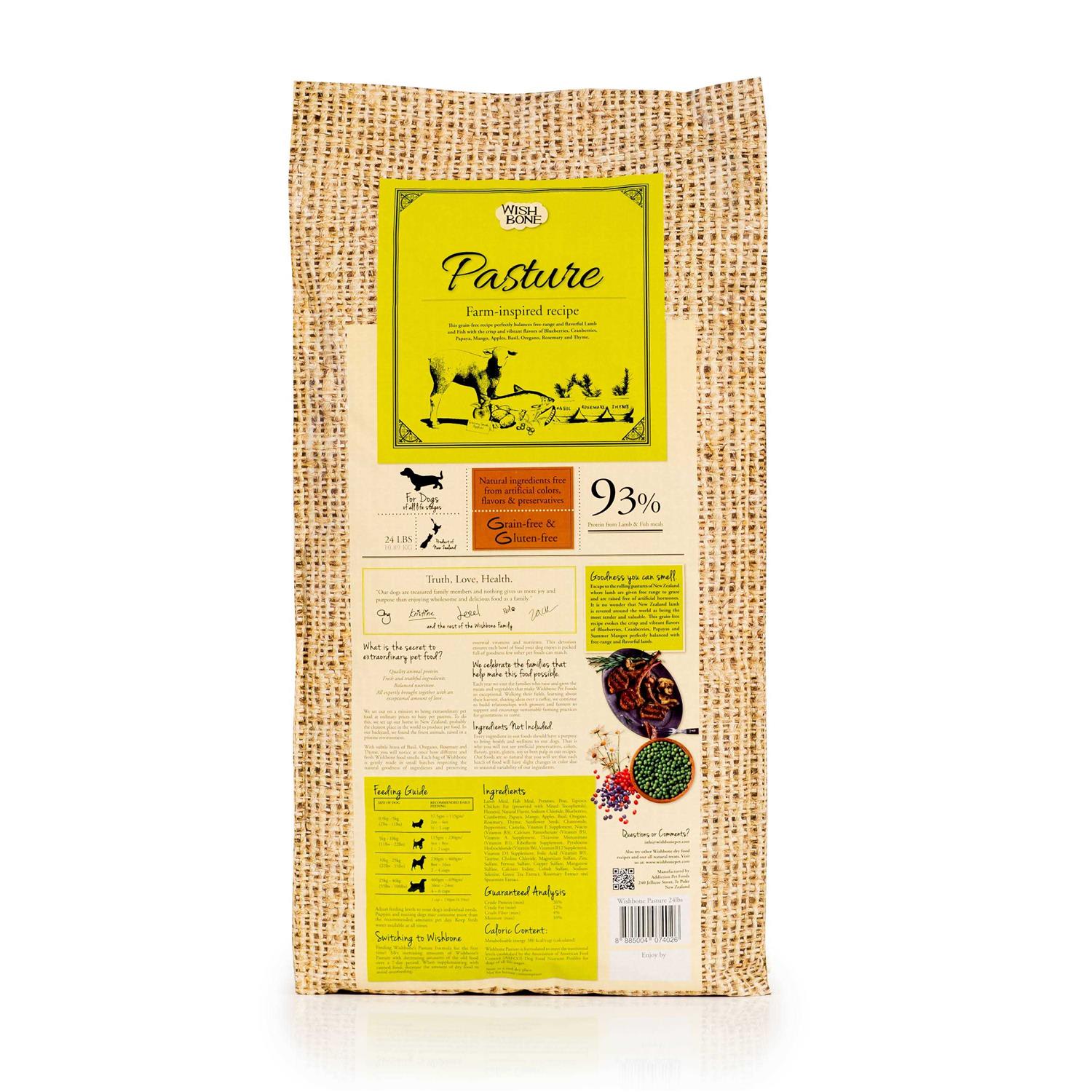 Wishbone Pasture Grain-Free Dry Dog Food - Healthber