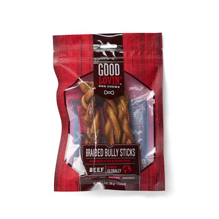 Good Lovin’ Braided Bully Stick Dog Chew - Healthber