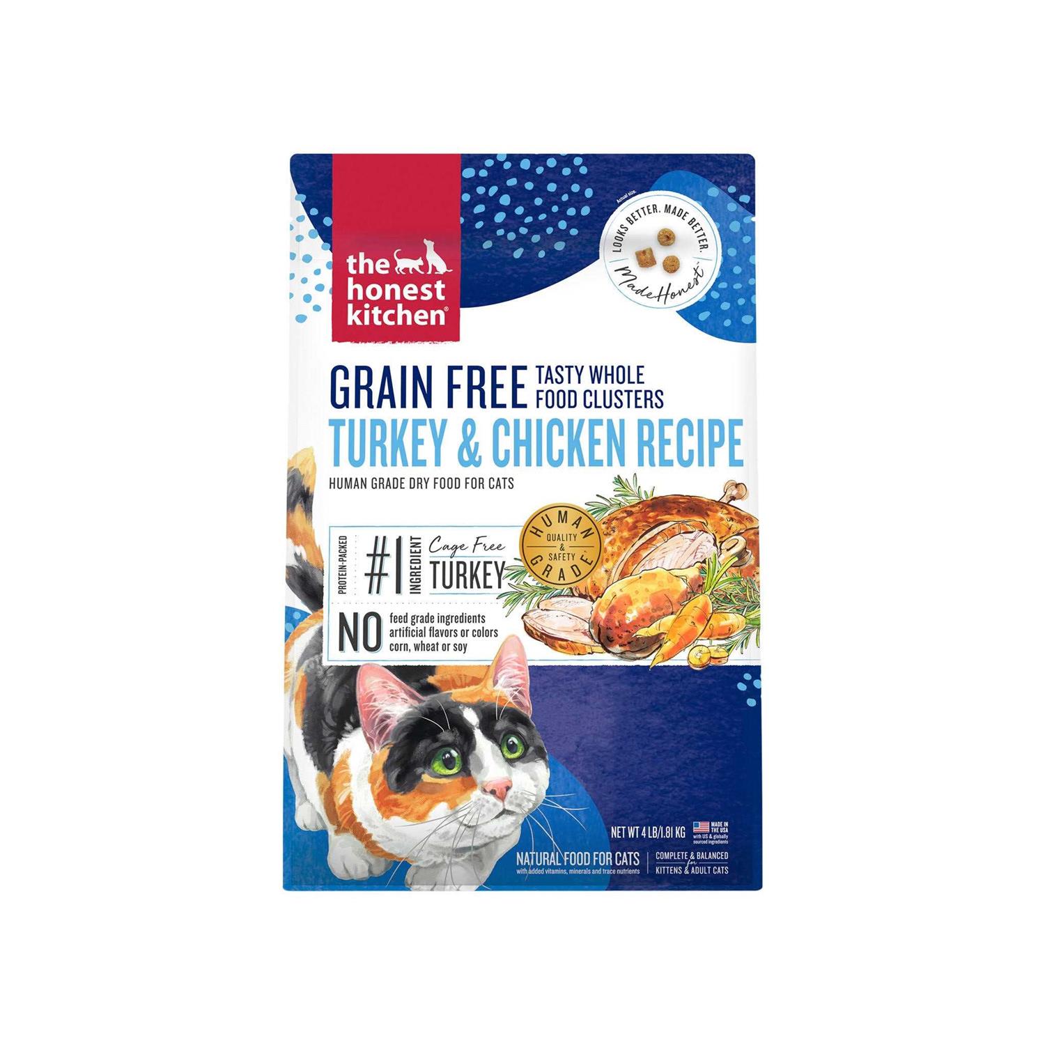 The Honest Kitchen Grain-Free Chicken Fish Whole Food Clusters Dry Cat Food - Healthber