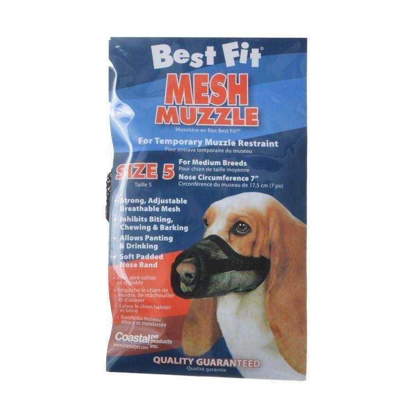 Best Fit Mesh Dog Muzzle Size 5 - Healthber