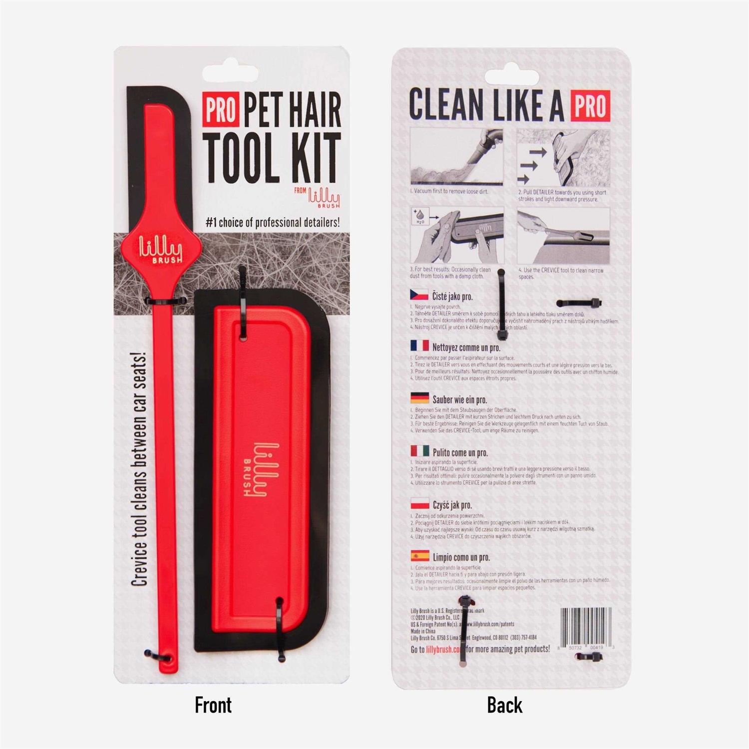 Lilly Brush Pro Pet Hair Tool Kit - Healthber