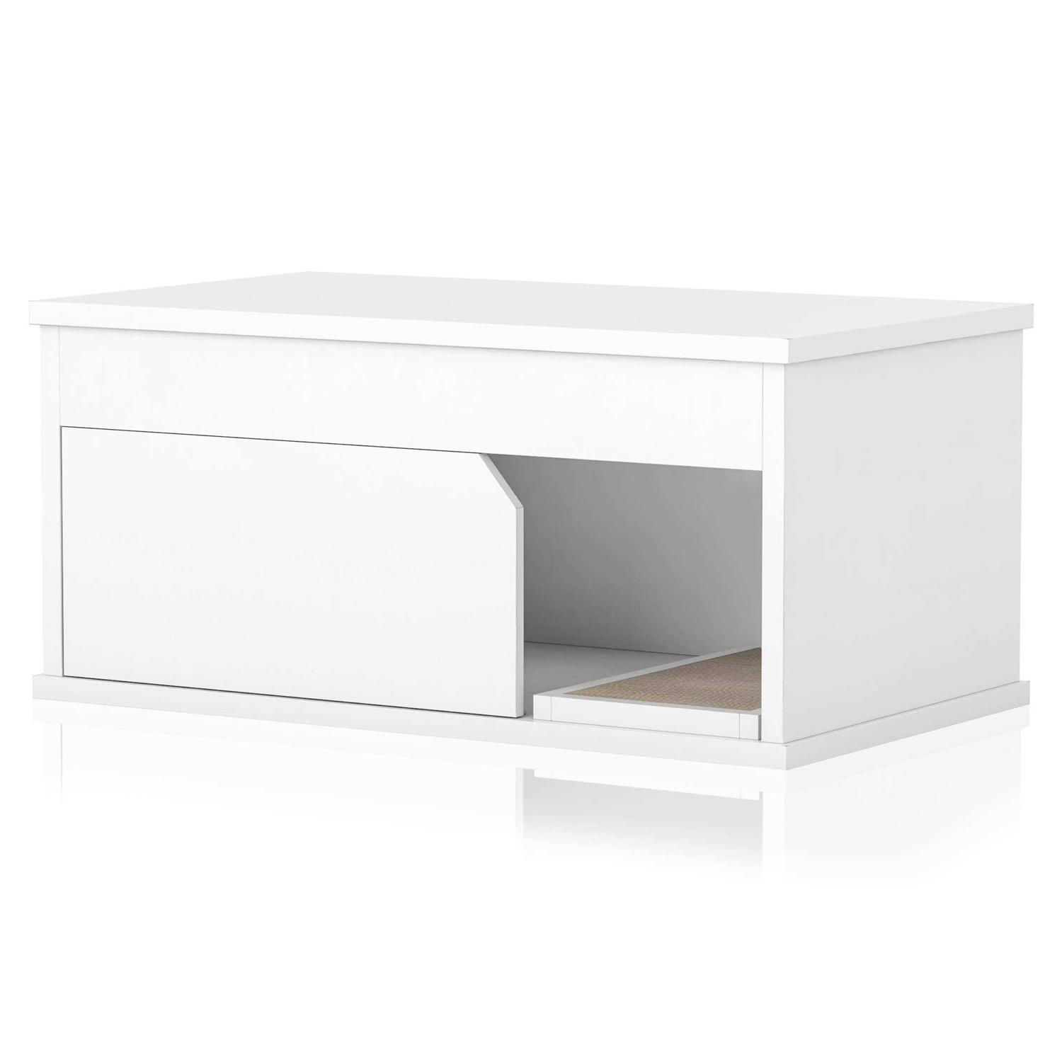 Way Basics Cat Litter Box Enclosure One Door - Healthber