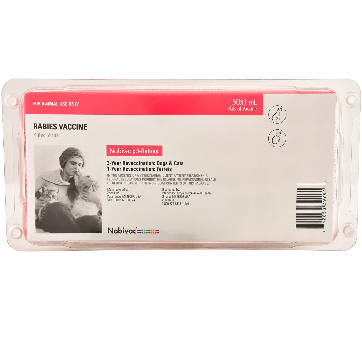 Nobivac 3 Rabies Vaccine (No Tags) - Healthber