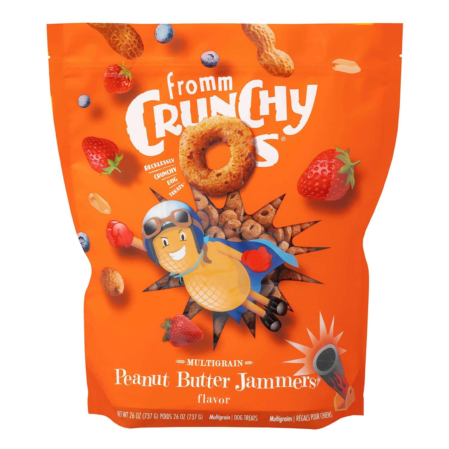 Fromm Crunchy O’s Dog Treats Peanut Butter Jammers - Healthber