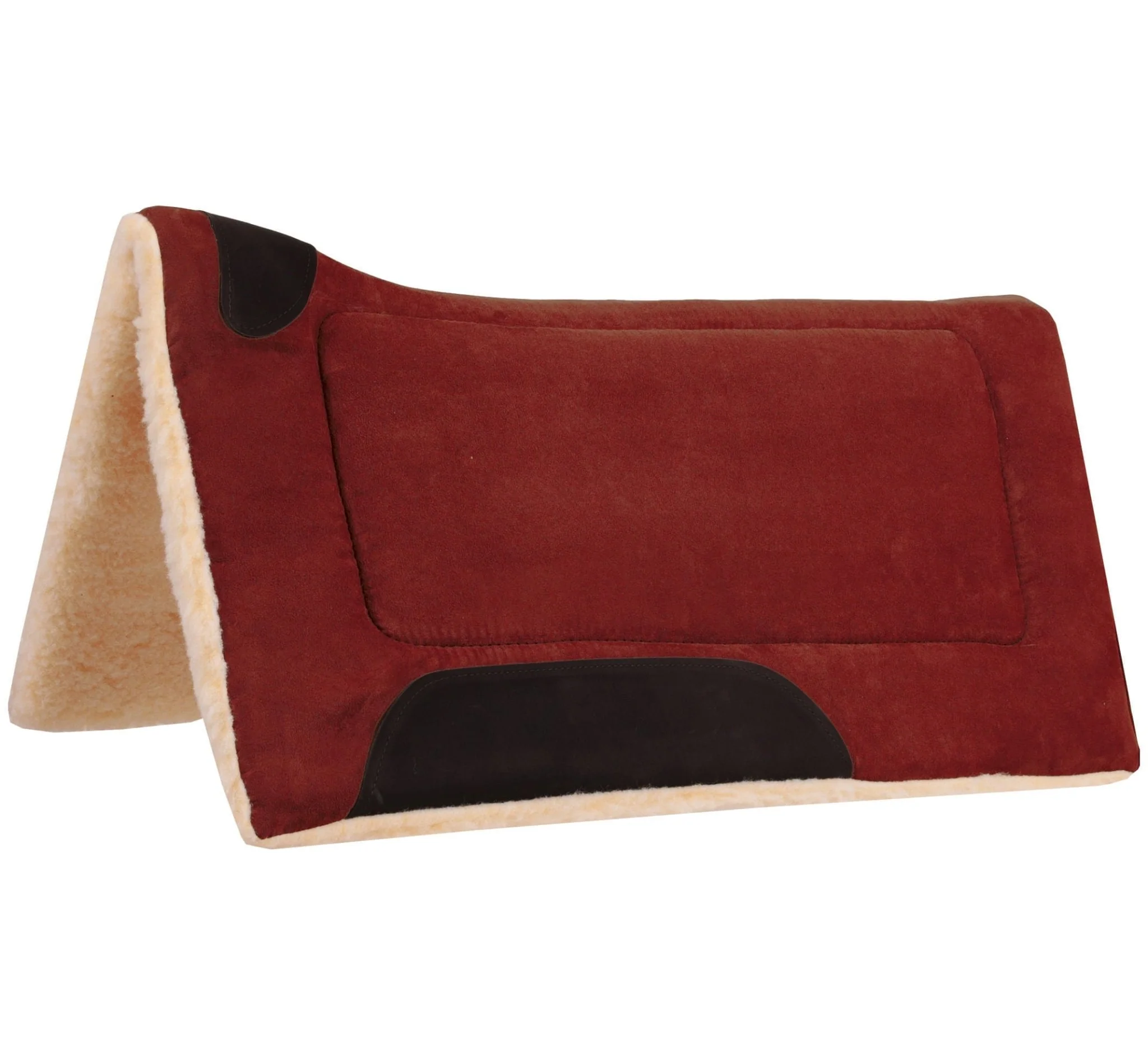 Mustang Faux Suede Contoured Saddle Pad - Healthber