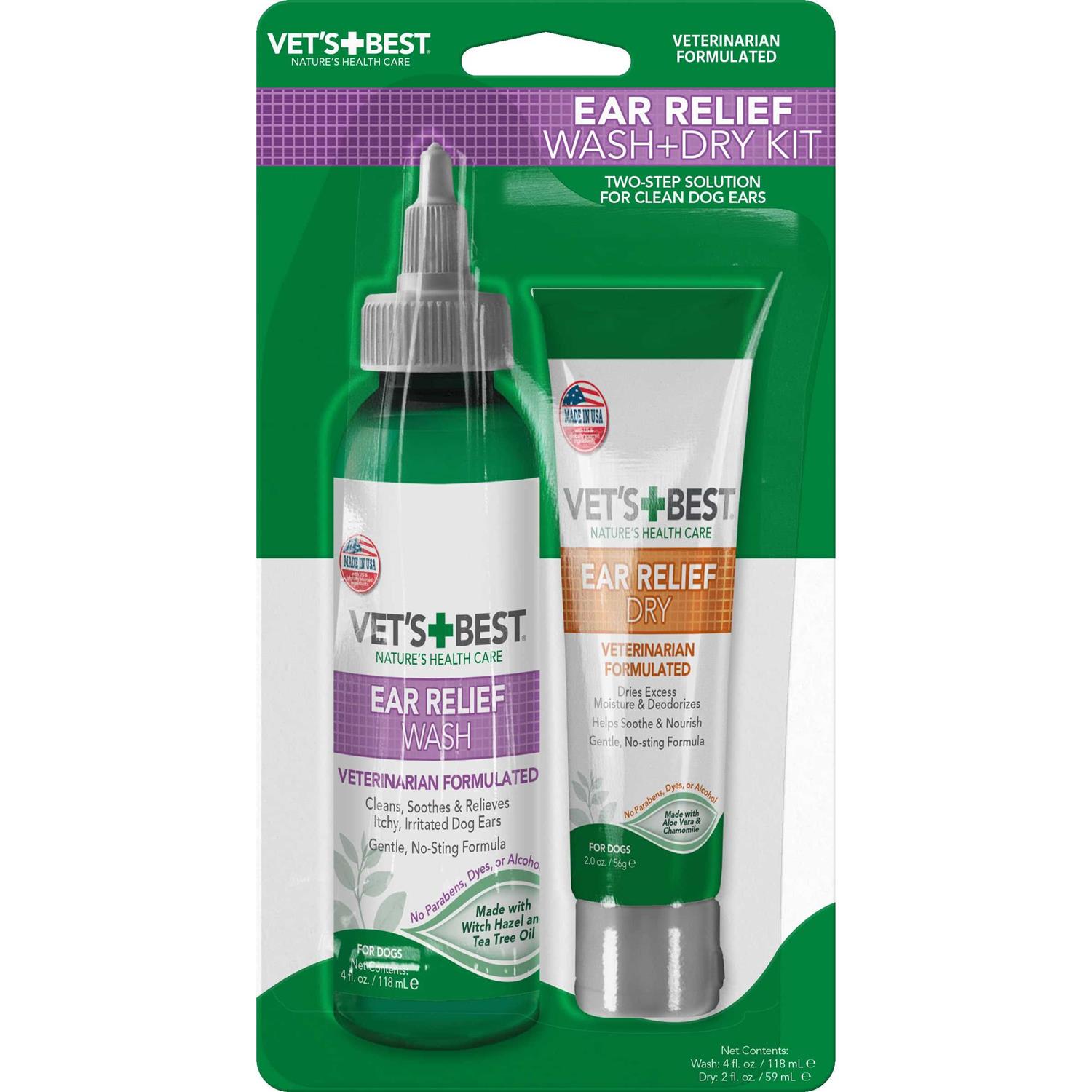 Vet’s Best Ear Relief Wash and Dry - Healthber
