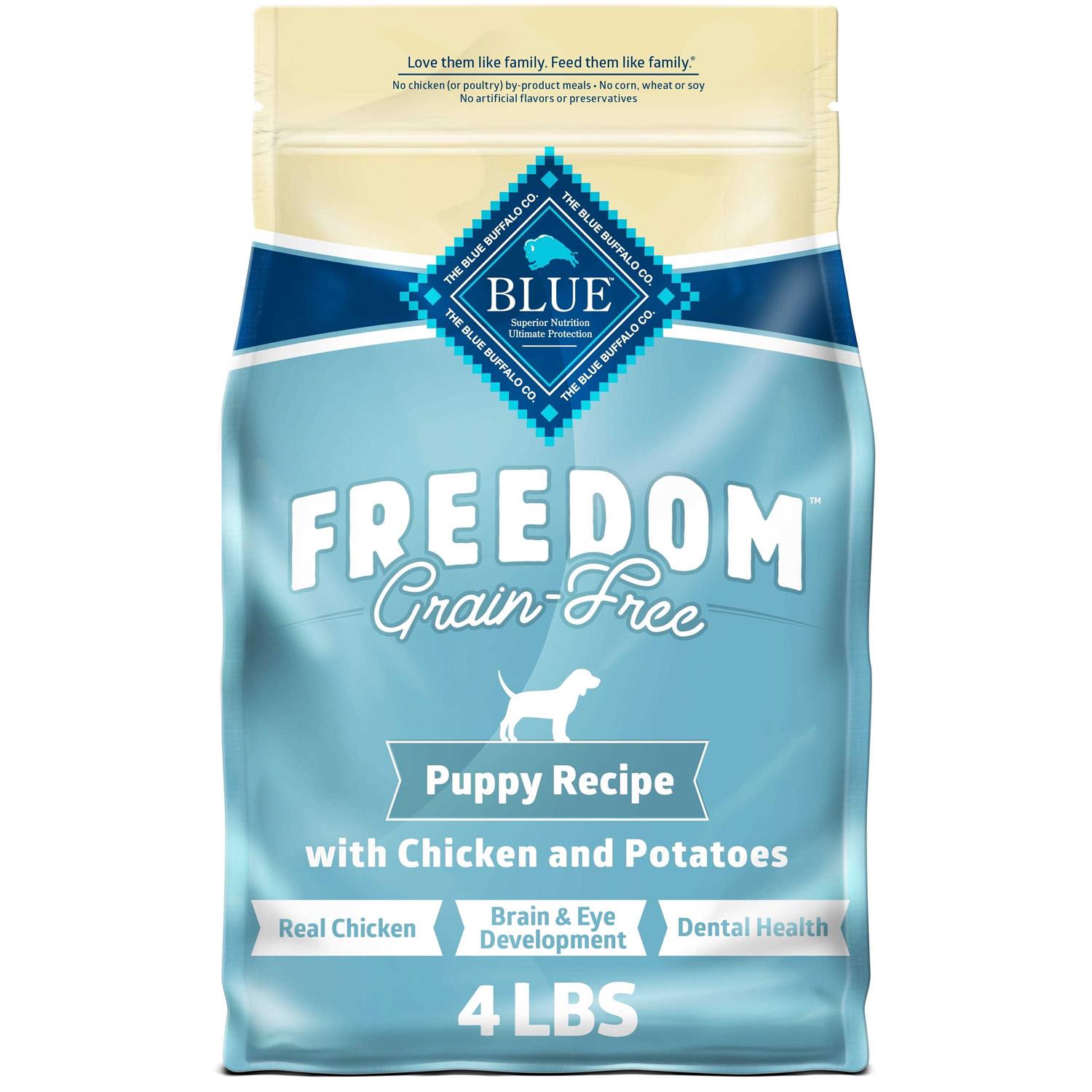 Blue Buffalo Freedom Grain-Free Chicken Recipe Puppy Dry Dog Food - Healthber