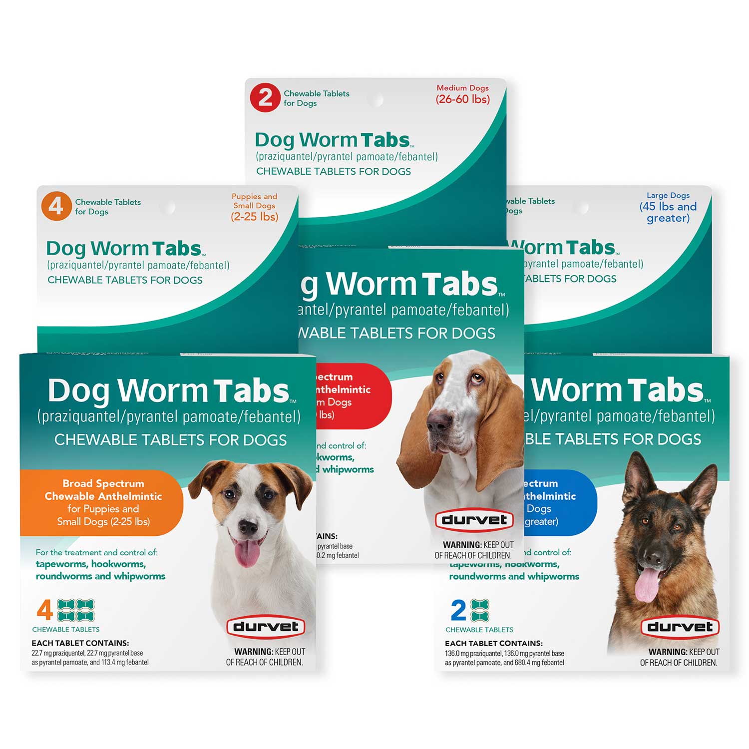 Dog Worm Tabs, Chewable Tablets - Healthber