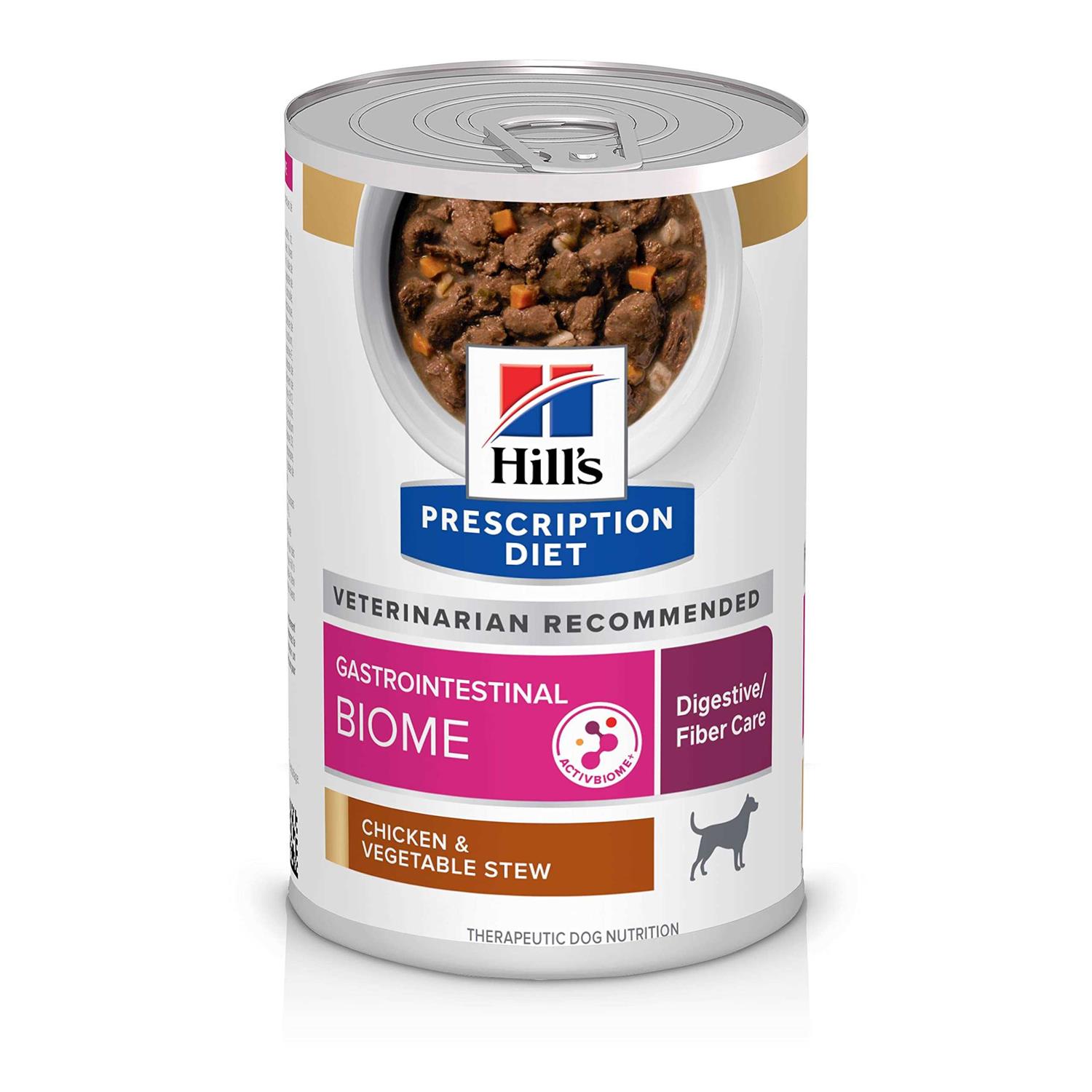 Hill’s Prescription Diet Gastrointestinal Biome Digestive/Fiber Care Chicken & Vegetable Stew Wet Dog Food - Healthber