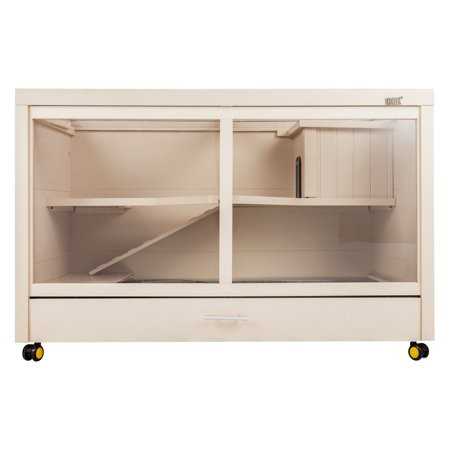 New Age Pet Eco-Concepts Park Avenue Small Animal Indoor Hutch, 39.4 L X 19.7 W X 23.6 H - Healthber