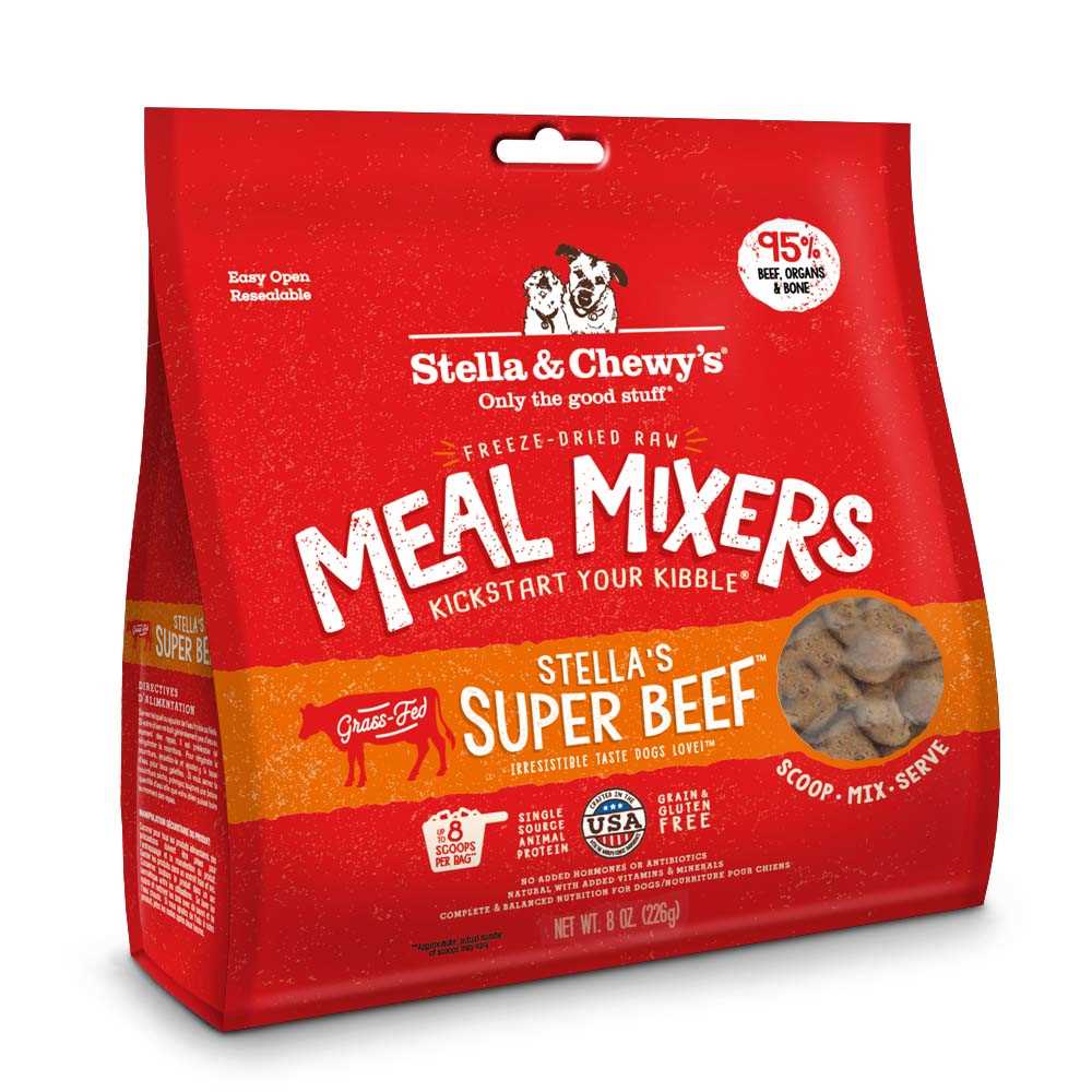 Stella & Chewy’s Beef Mixers Freeze-Dried Dog Food Topper, 9-oz bag - Healthber