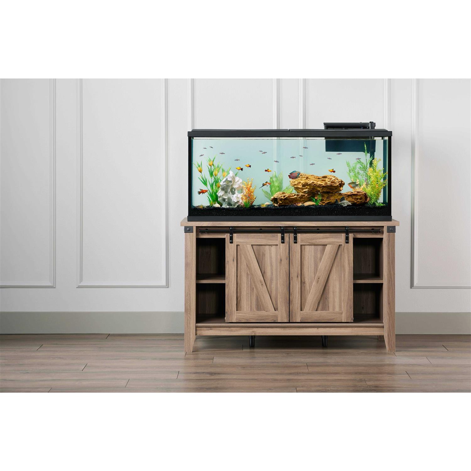 Top Fin 55-75 gal Aquarium Stand Salt Oak - Healthber