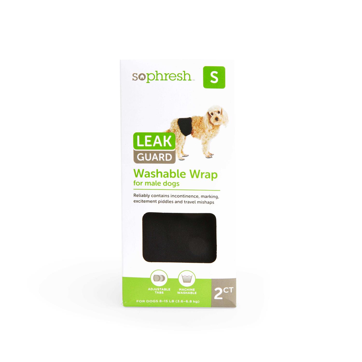 So Phresh Washable Leak Guard Wrap for Male Dogs - Healthber