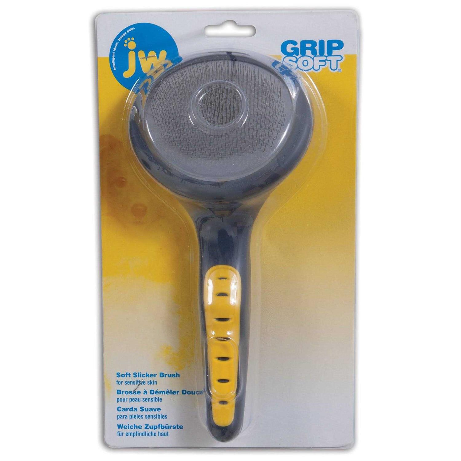 JW Gripsoft Slicker Brush Soft Pin - Healthber