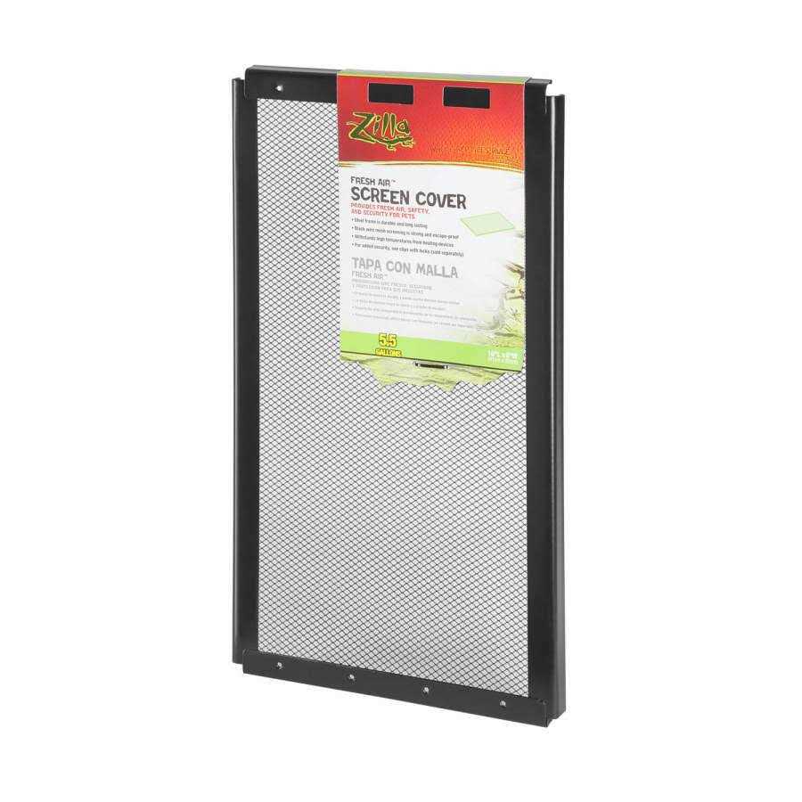 Zilla Fresh Air Screen Cover with Center Hinge 20 x 10 Inch - Healthber