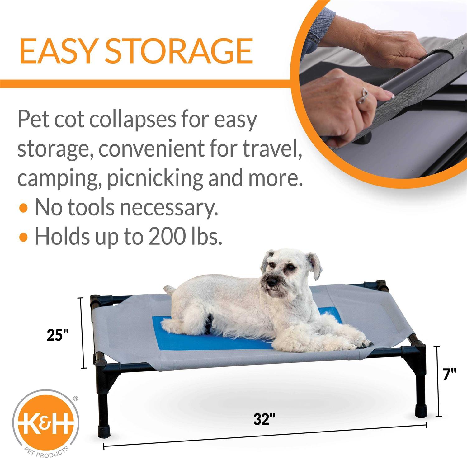 K H Pet Products Coolin’ Pet Cot - Healthber