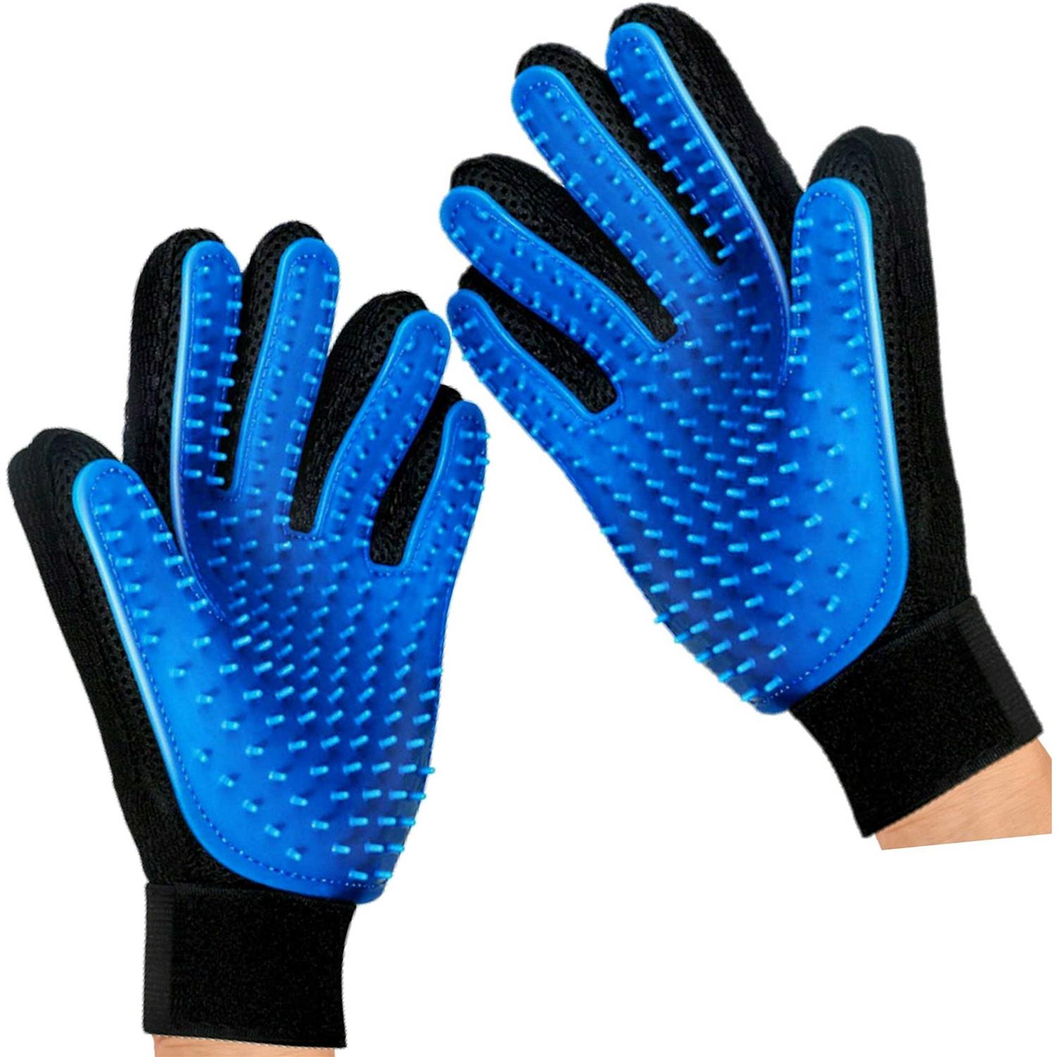 Mr. Peanut’s Hand 259 Silicone Pins Pet Grooming Gloves - Healthber