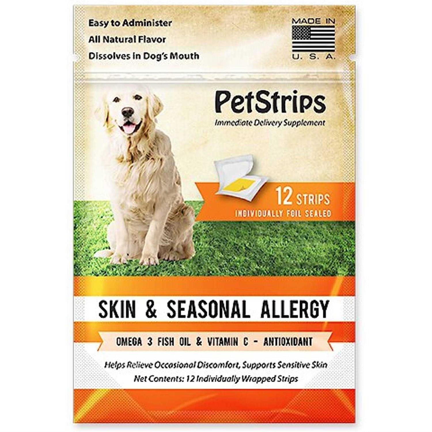 Petstrips Skin & Seasonal Allergy Dog Strips - Healthber
