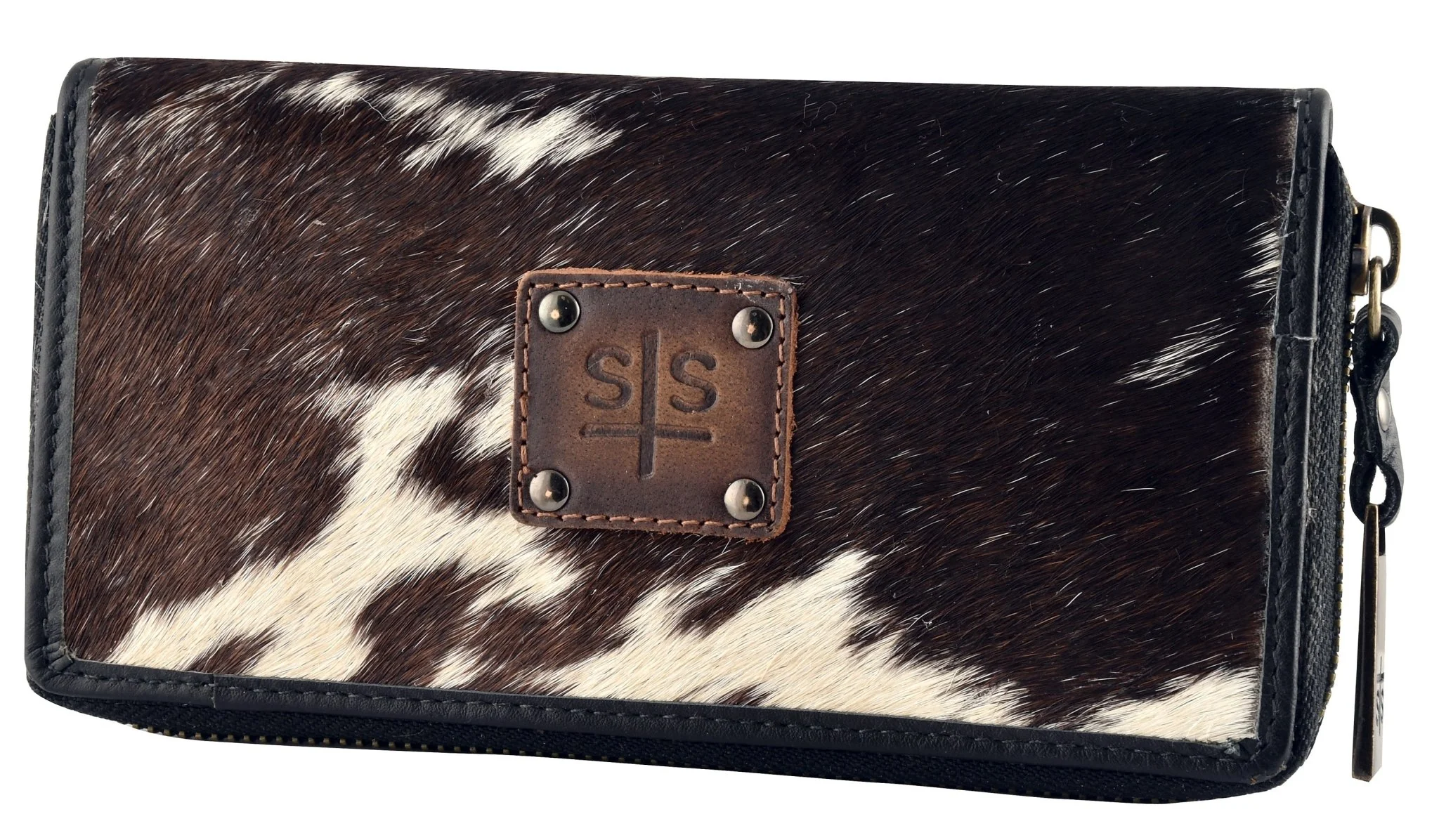 STS Cowhide Bi-Fold Zip Wallet - Healthber