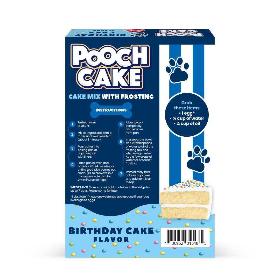 Pooch Cake Birthday Cake Mix for Dogs with Sprinkles - Healthber