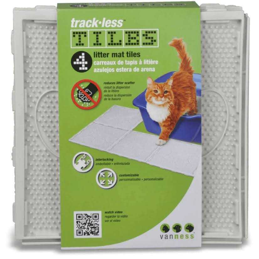 Van Ness Track Less Litter Mat Tiles - Healthber