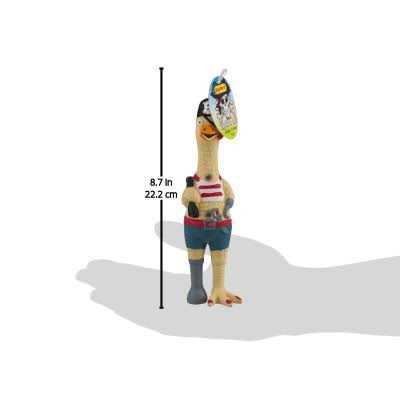 Ruffin’ It Captain Jack Rubber Chicken Dog Toy - Healthber