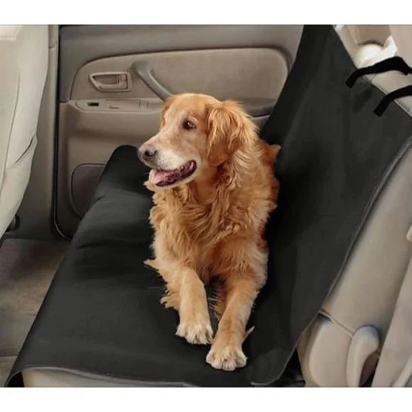 Black Waterproof Bench Pet Car Seat Cover, 56