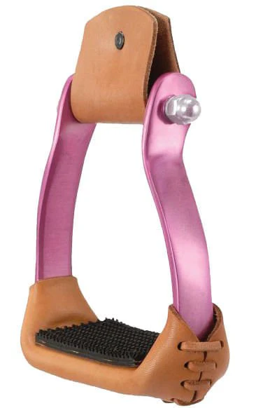 Polished Aluminum Barrel Racer Stirrups - Healthber