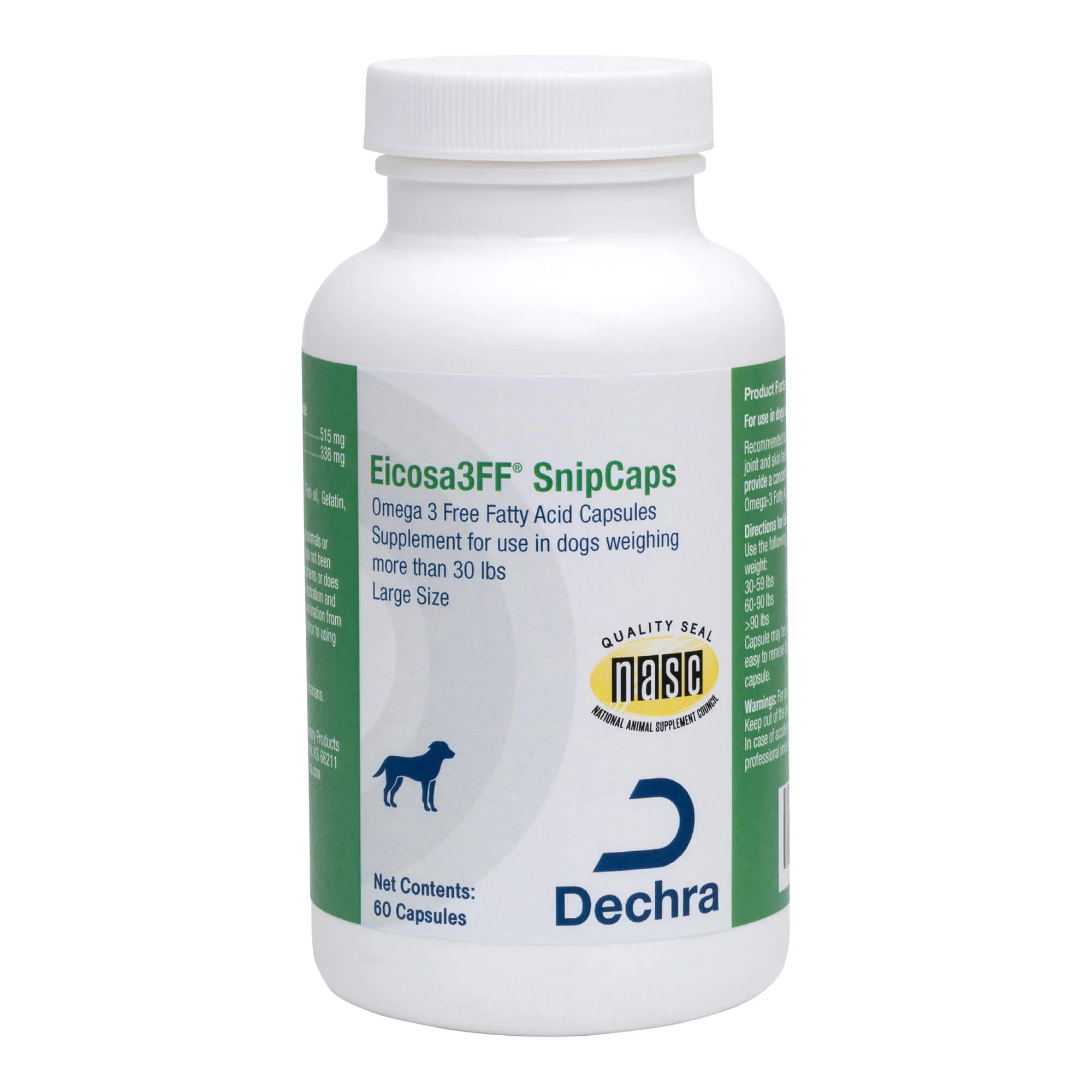 Eicosa3FF SnipCaps, Large, Over 30lbs, 60 ct - Healthber