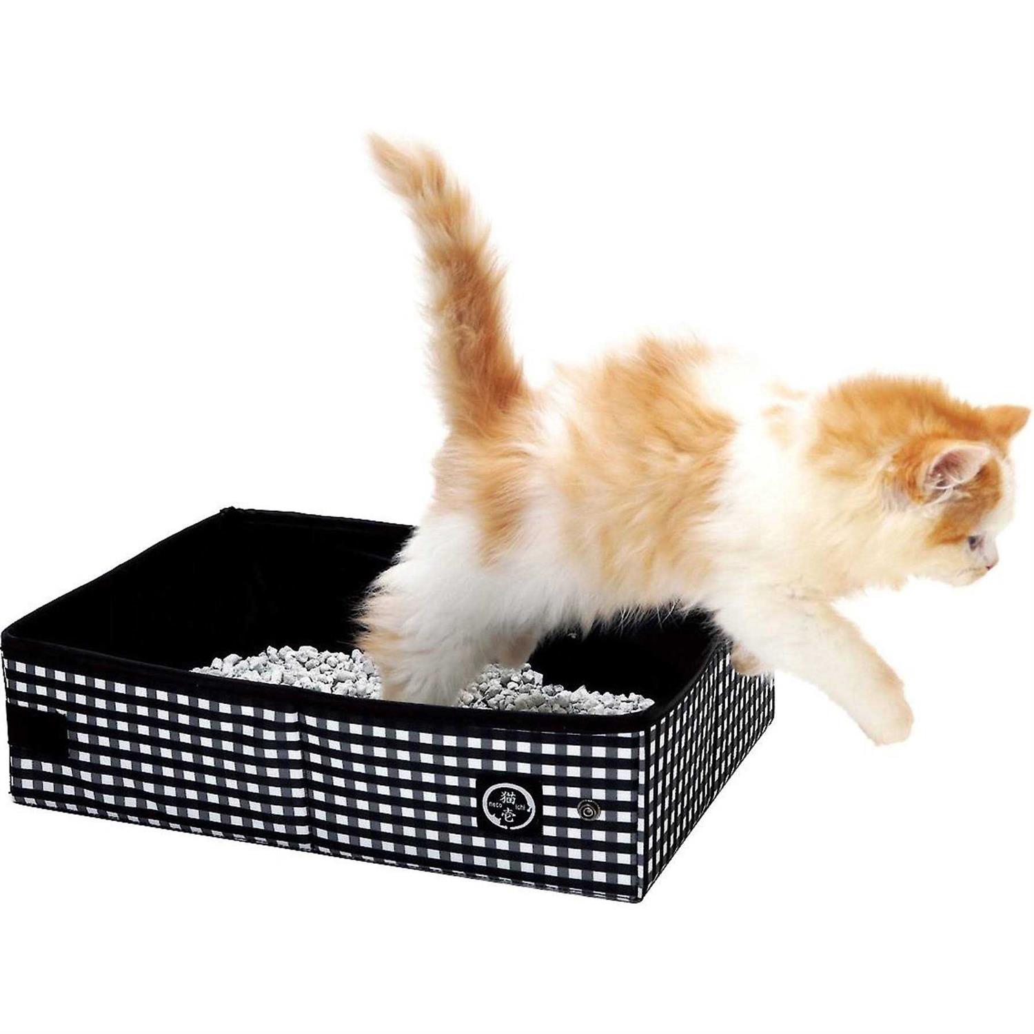 Necoichi Pop-up Portable Cat Litter Box - Healthber