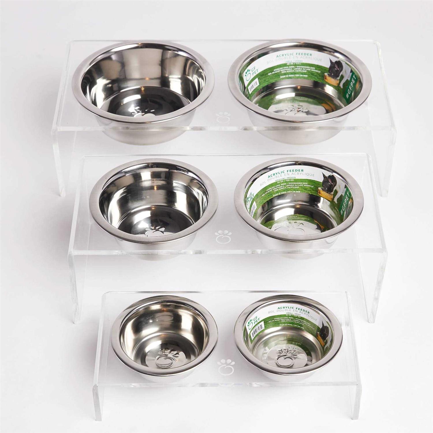 GF Pet Acrylic Double Feeder - Healthber