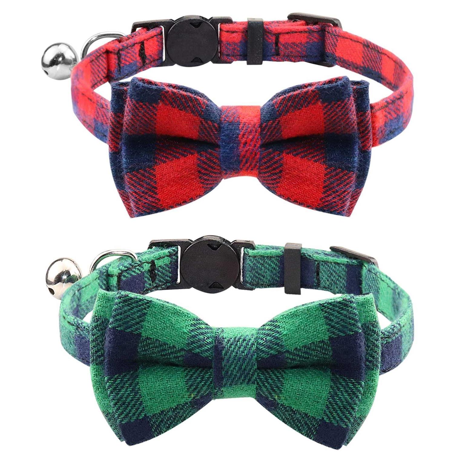 Joytale Breakaway Cat Collar with Bow Tie and Bell - Healthber
