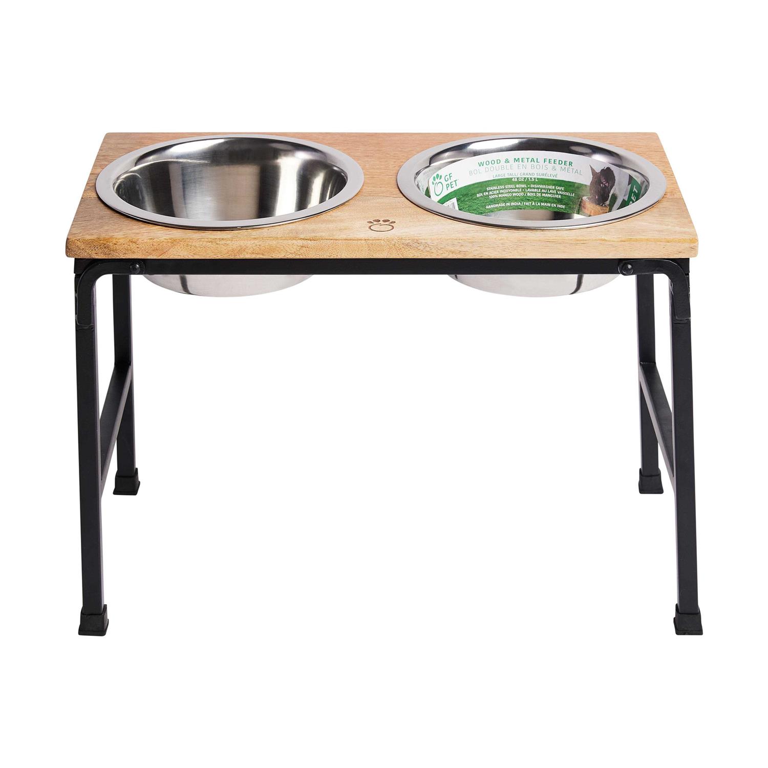 GF Pet Elevated Wood & Metal Feeder - Healthber