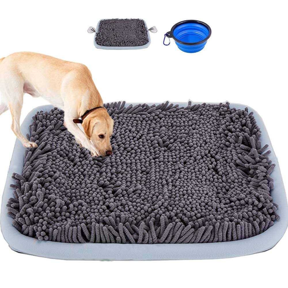 IBEEM Snuffle mat for Dogs Dog Food mat Interactive Dog Toys Puzzle mat Gift for Dog Birthday Puppy Dog Anxiety Relief Play mat Game Stress Relief - Healthber