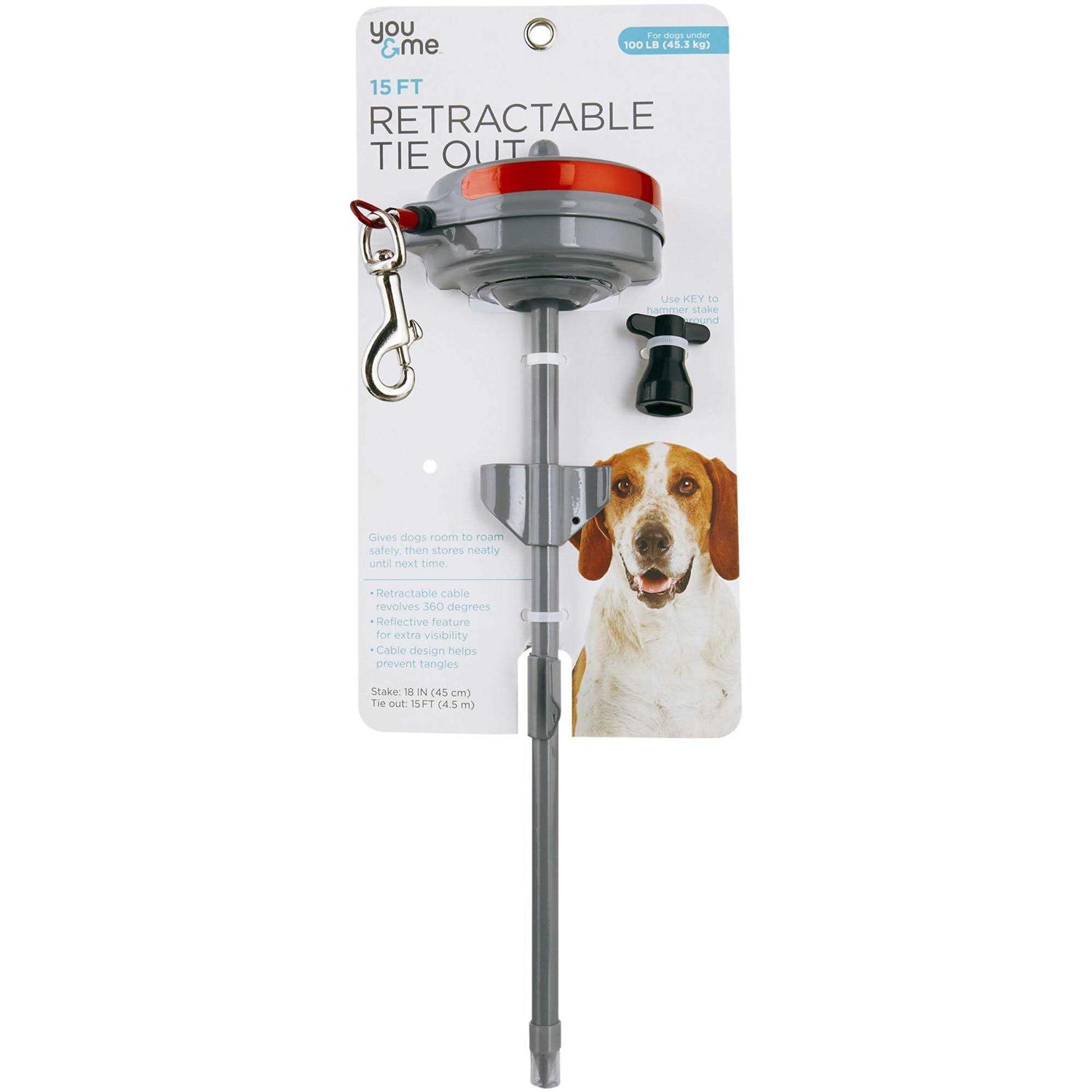 You Me Heavy Retractable Tie Out 15′ L - Healthber
