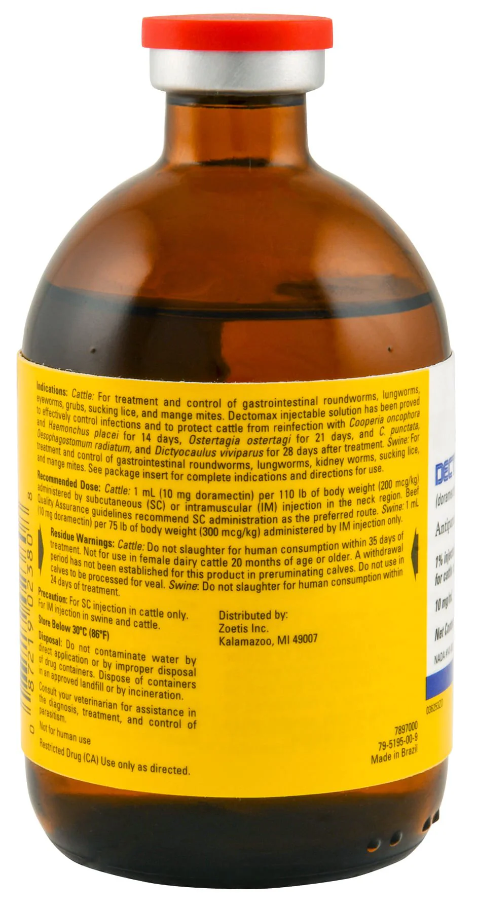 Dectomax Injectable Wormer - Healthber