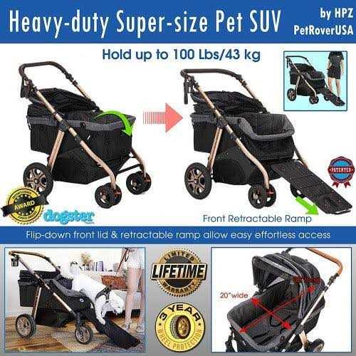HPZ Pet Rover Titan HD SUV Stroller - Healthber