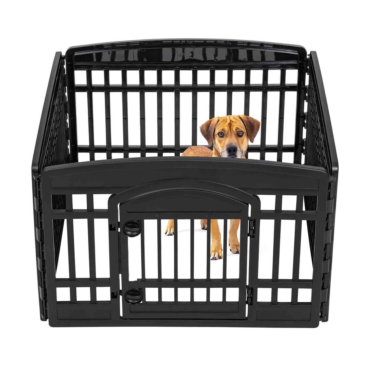 IRIS 24&& 4 Panel Exercise Pet Playpen with Door - Healthber