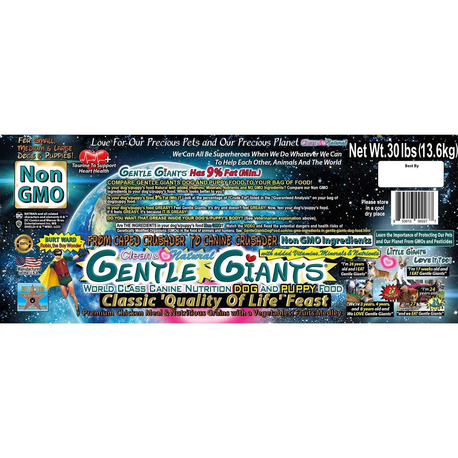 Gentle Giants Chicken World Class Dry Dog Food - Healthber