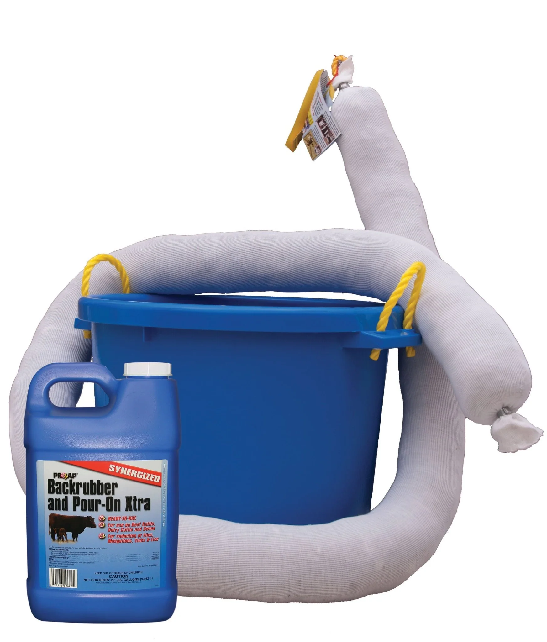 Cattle Rub Tub, 4 Piece Kit - Healthber