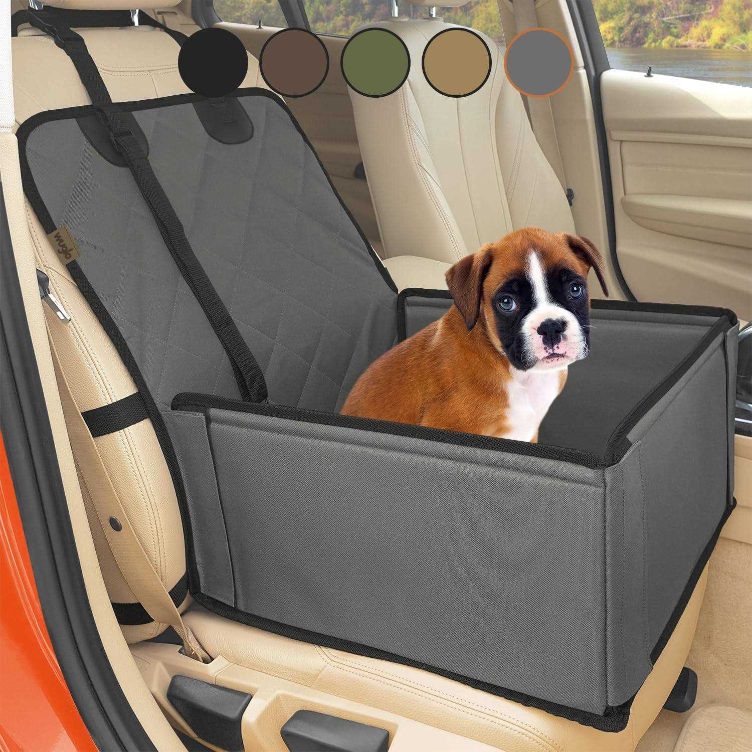 Wuglo Extra Stable Dog car Seat Robust car Dog Seat or Puppy car Seat for Small to Medium-Sized Dogs - Healthber
