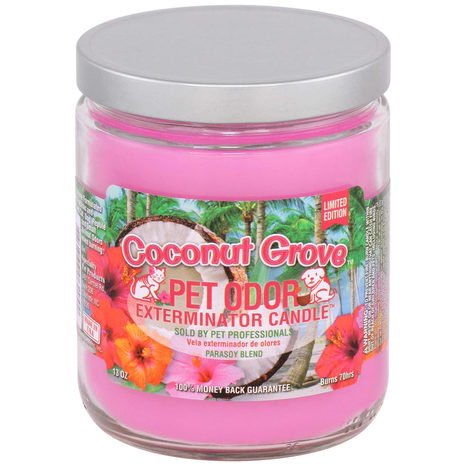 Pet Odor Exterminator Candle, Coconut Grove, 13 oz - Healthber