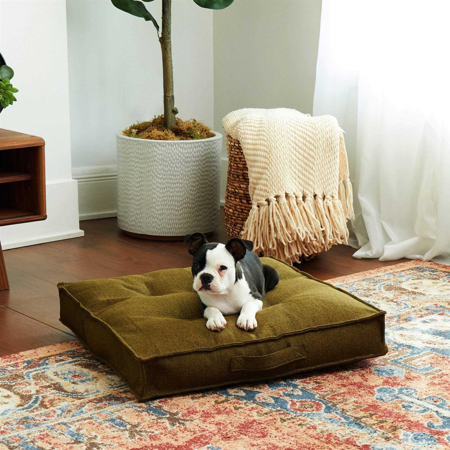 Happy Hounds Milo Square Tufted Dog Bed - Healthber