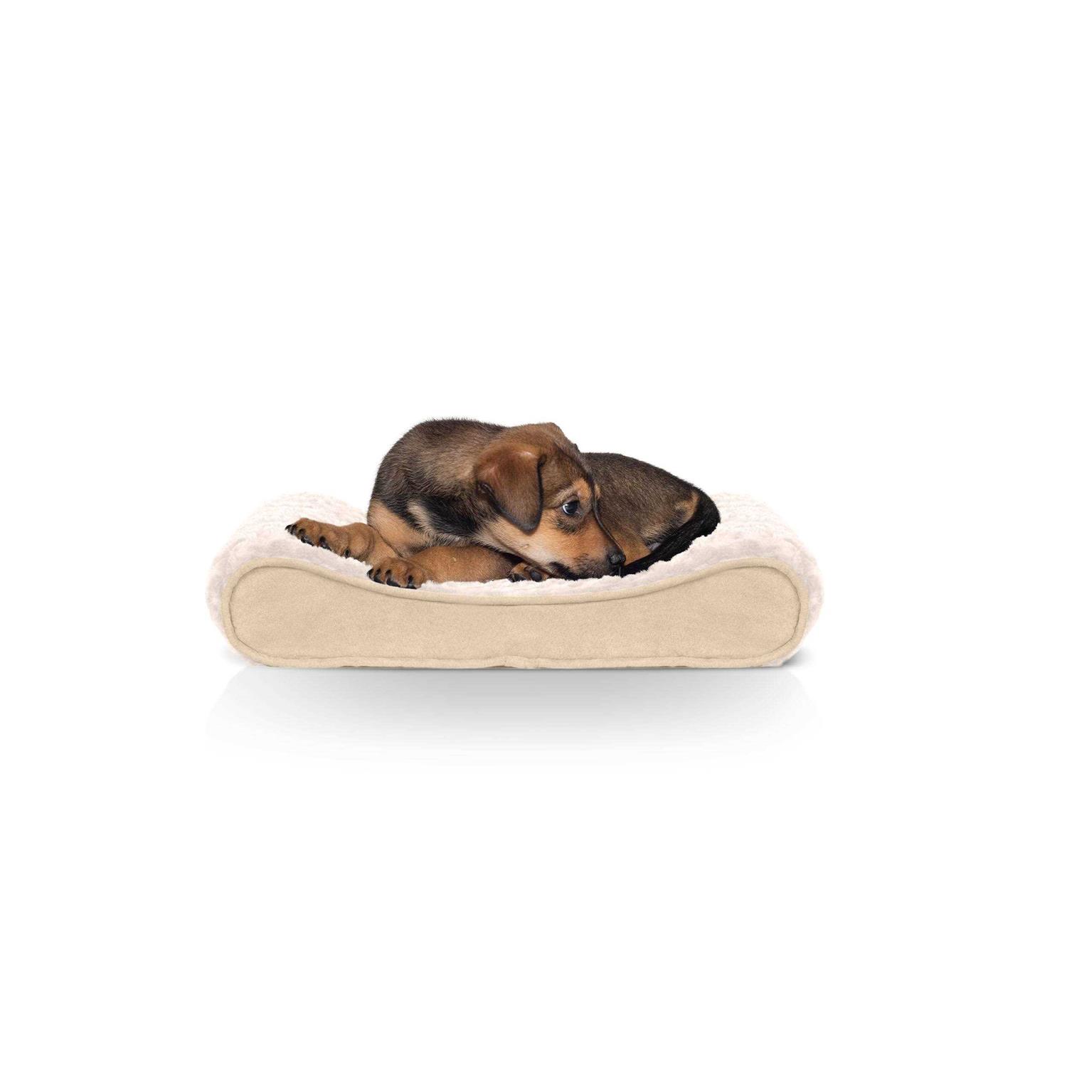FurHaven Pet Bed Plush Luxe Lounger Dog Bed - Healthber