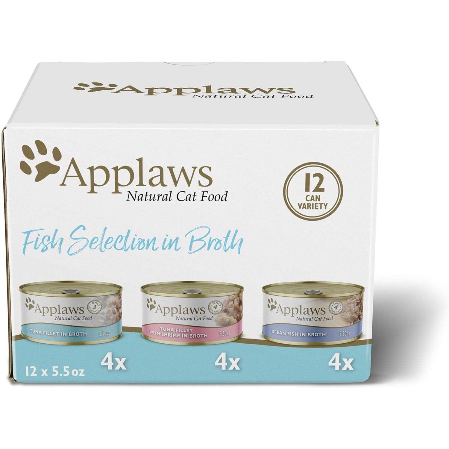 Applaws Natural Fish Selection in Broth Multipack Wet Cat Food - Healthber